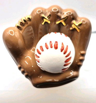 Nora Fleming  Catch Some Fun  Baseball Glove Mini ceramic dish topper