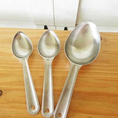Portion Control PrepSolutions Stainless Steel Measuring Scoops 1, 1/3, 1/4 cup