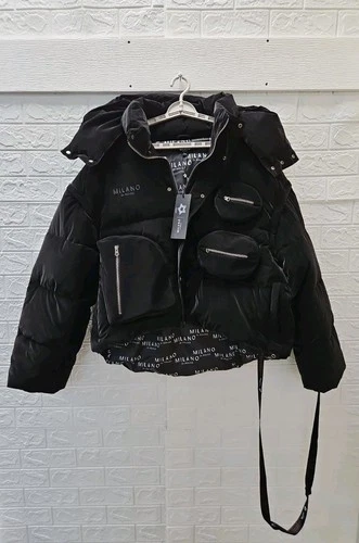 New Milano Di Rouge Unisex Chicago Puffer Coat Black Sz S/M - product listing photo