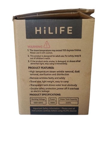 HiLife Tragbarer Garmet Dampfgarer Neu im Karton - Bild 2 von 3