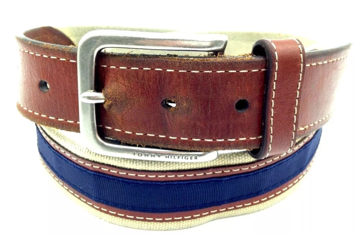 Tommy hilfiger sales canvas belt