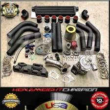 03-05 Dodge SRT4 2.4L PTCruiser Wrangler TJ Turbo Charger Kit T3/T4 Manifold+Bov