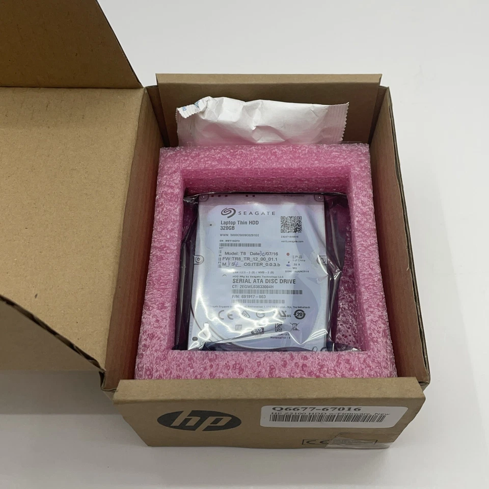 HP Q6677-67016 Hard Disk Drive REV-D HDD DesignJet Z2100 Q6677D Q6675D - Image 3 of 3