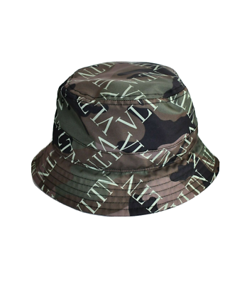 New VALENTINO GARAVANI CAMOUFLAGE CAMO VLTN Grid Logo BUCKET  display picture 1