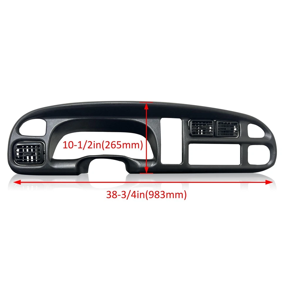 For 98-02 Dodge Ram 1500/2500/3500 Pickup Dashboard Dash Bezel & Dash Cover - Image 2 of 4