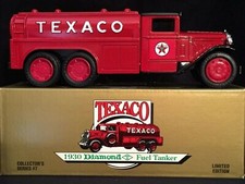TEXACO 7 1930 DIAMOND T TANKER TRUCK 1990 DIECAST ERTL BANK 9330 NIB