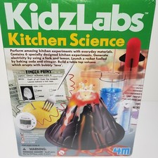 4M KidzLabs Kitchen Science Experiment Kit Volcano Rocket Electricity Candy NEW