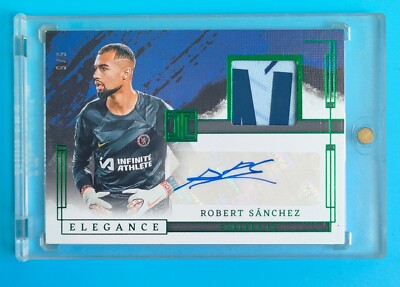 2021-22 Panini Impeccable Chelsea Robert Sanchez ELEGANCE Patch 5/5 Auto 1/1 SP