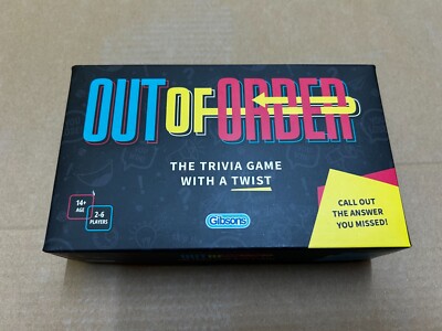 Gibsons Out of Order Quiz Familienspiel (neu & unbenutzt) Kostenloser Versand + Verpackung