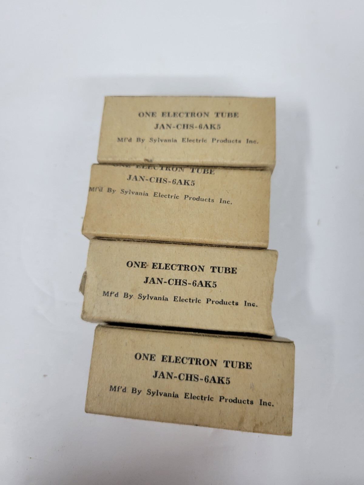 4 NOS Sylvania JAN CHS 6AK5 aka Vacuum Tubes