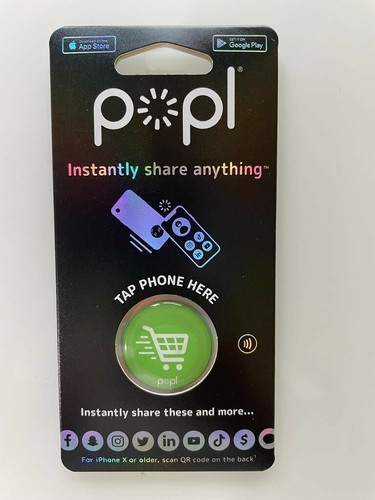 Popl Digital Business Card Smart NFC Sticker Tag Instantly Share anything - Picture 1 of 4