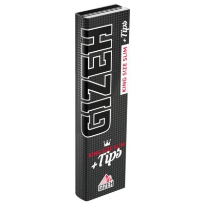 26 Hefte Gizeh Black Extra Fine King Size Slim je 34 Papers+Filtertips