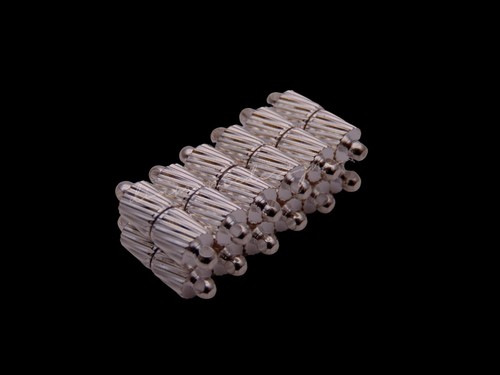 10 Pcs - 15mm Silver Plated Strong Magnetic Clasps Craft Findings Necklace i17 - Picture 2 of 2