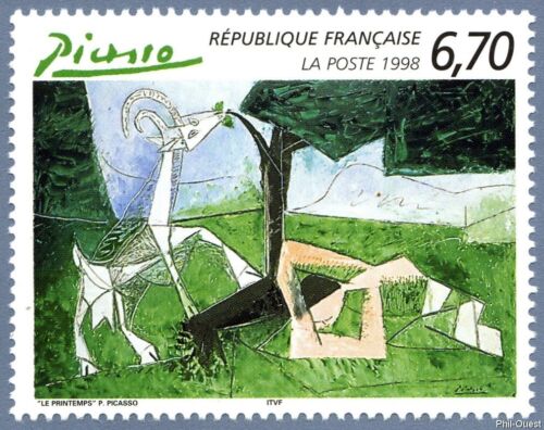 Timbre de 1998 - Picasso « Le printemps » - N° 3162  Neuf - Photo 1/1