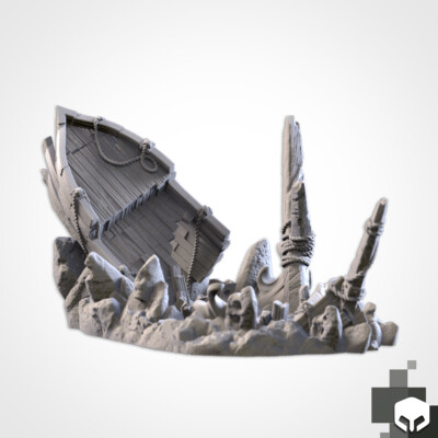 Shipwreck Dice Tower - D&D - Wargaming