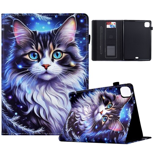 For iPad 6/7/8/9/10/11th Gen Mini Air Pro 11" 2024 Case Smart Leather Card Cover - Picture 53 of 61