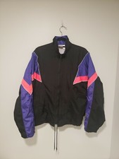 VTG Road Runner Sports Womens Medium colorblock Reflective Windbreaker jacket