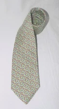 Vineyard Vines Men's Silk Necktie Pale Green-Multi Sea Turtles Print 3.75" x 60"