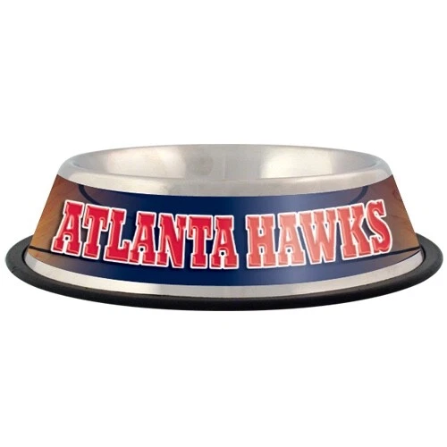 Tazón para perro Atlanta Hawks de la NBA con licencia oficial - Imagen 1 de 1