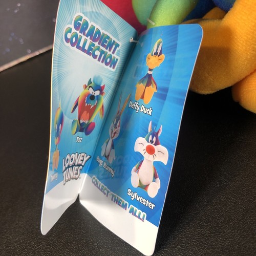 Looney Tunes Gradient Collection Tweety & Sylvester New NWT Plush Rainbow Colors - Picture 11 of 11