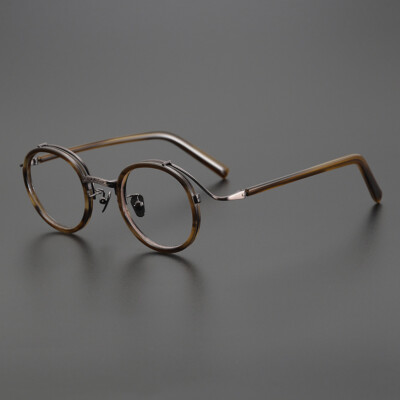 Handmade Reading Glasses Men Women Reader Acetate Retro Titanium Eyeglass frame