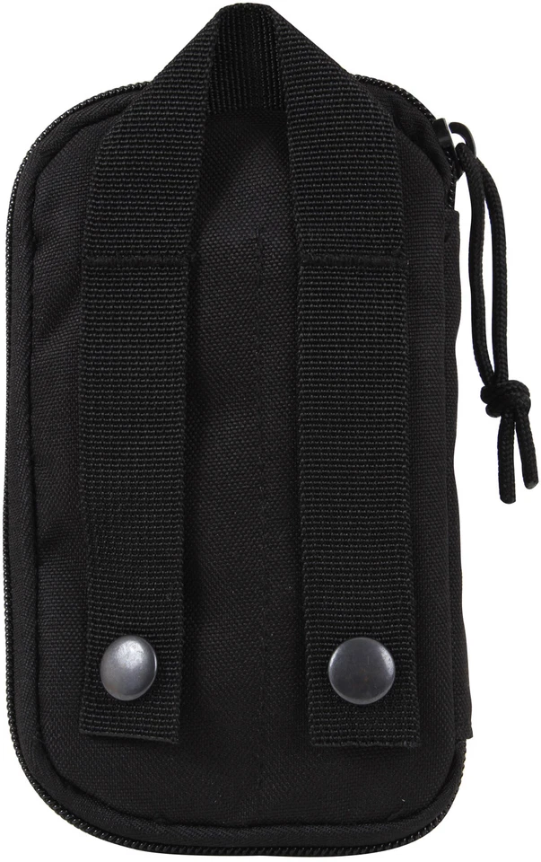 Cartera MOLLE táctica negra EDC bolsa de transporte soporte de identificación tarjetas de pasaporte broches de presión para cinturón Foto 2 de 3