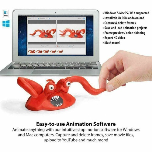Stopmotion Explosion: Stop Motion Animation Kit with Full HD 1080P Camera - Picture 4 of 6