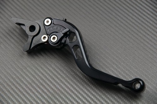 Short brake & clutch levers pair FULL BLACK CNC Yamaha MT 125 2015 2016 2017 - 第 3/4 張圖片