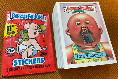 #ad 1987 Topps Garbage Pail Kids Original 11th Series 11 GPK OS11 88 Card ERROR SET $218.45