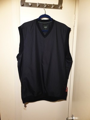 Hugo Boss Golf Mens Clifton Gilet XL Navy Blue Sleeveless Jacket Bodywarmer | eBay