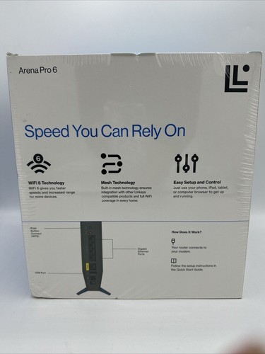 Linksys Arena Pro 6 WiFi 6 Dual Band Mesh Router 2 Pack AX3200 System - NEW - Picture 3 of 3