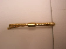 2-1/16" Random Pattern Gold Tone Vintage Collar Bar L22