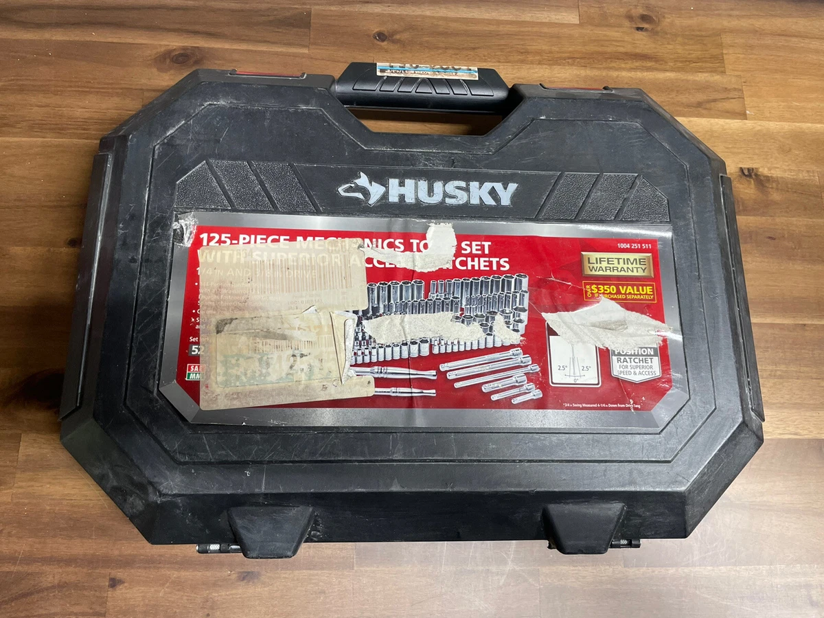 Husky 125 piece sale mechanics tool set