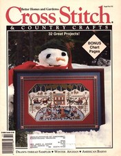 Cross Stitch and Country crafts Magazine Sept Oct 1992 32 Projects Christmas