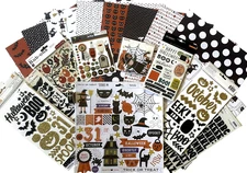 My Mind's Eye  [Trick or Treat]  Paper & Embellishments ( Save 65%) Set B