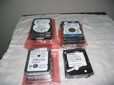 LOT of Five 500GB Mixed SATA 2.5" Laptop Hard Drive HDD Seagate WD Toshiba HGST