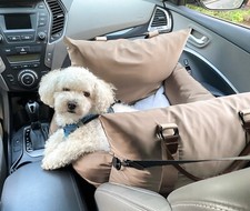 Waterproof Dog Car Booster Seat  Travel Bed 