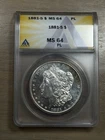 1881 S Morgan Silver Dollar ANACS MS 64 PL Proof Like