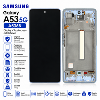 Samsung Galaxy A53 5G A536B Original Display Touchscreen Rahmen Blau