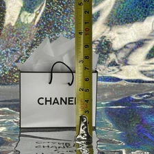 Luxury Shopping Bag Ornament Cardstock Set Of 4! handmade