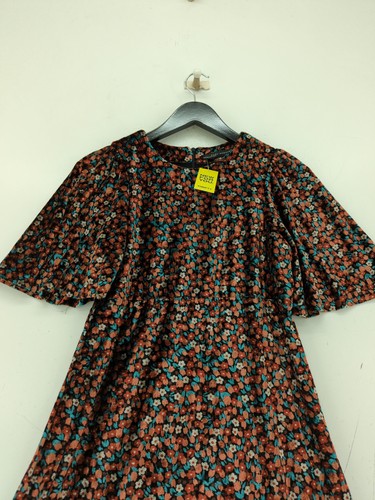 Zara Damen Midikleid XS schwarz Polyester mit Viskose A-Linie - Bild 3 von 5