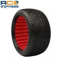 AKA Racing 1/8 EVO Scribble Super Soft Tires Red Inserts (2): Truggy AKA14130VR