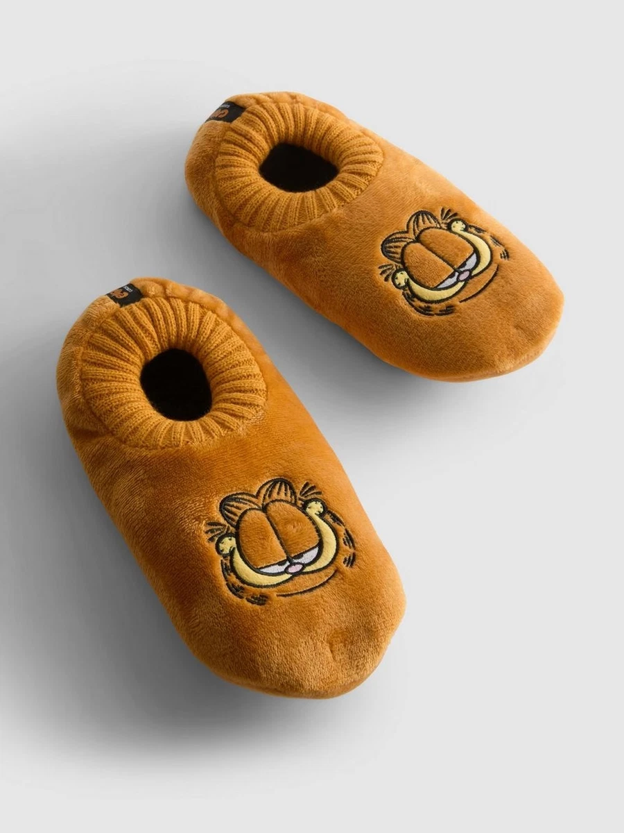 Garfield Zapatilla Calcetines Hombre Nuevo Con Etiqueta Naranja Primark