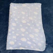 Houdini Baby Blanket Blue White Clouds Lovey Security 40"X30 2022 Rare