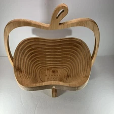 Bonnie And Pop Of New York Wooden Expandable Bowl/Tray Perfect Unused Condition