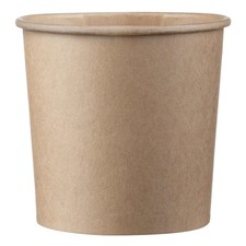 Eisbecher Feinkostbecher aus Kraftpapier FSC® rund 350 ml braun Ø 90 mm 