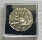 1981 Canadian Silver Dollar - Proof - Transcontinental Railroad Steam Locomotive