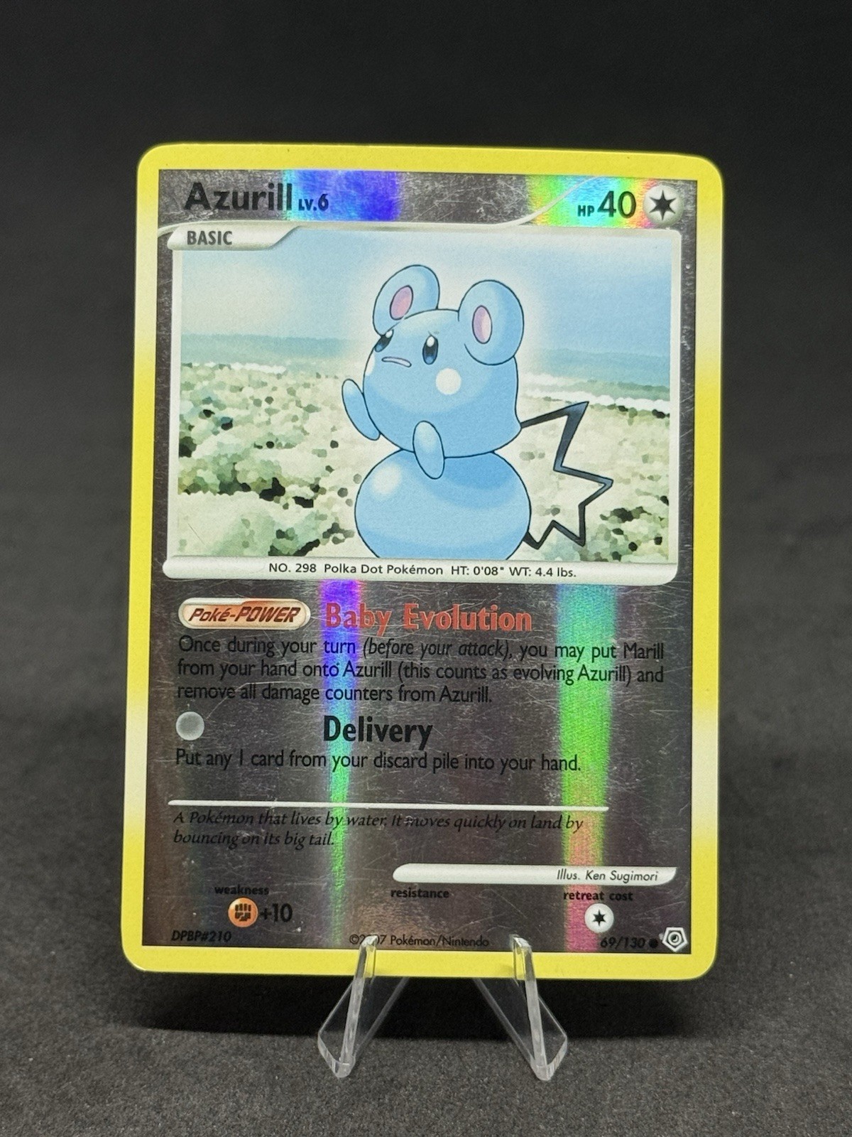 Azurill 69/130 Diamond and Pearl Reverse Holo