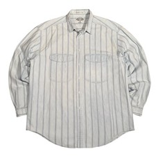 Vintage Levi  s Diamond Label Striped Button Shirt Western Workwear USA Sz Large