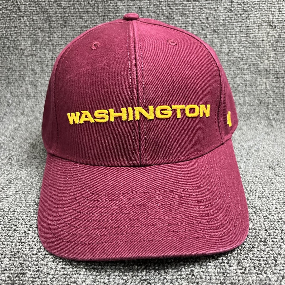 '47 Brand Washington Commanders Clean Up Adjustable Hat Burgundy Gold New
